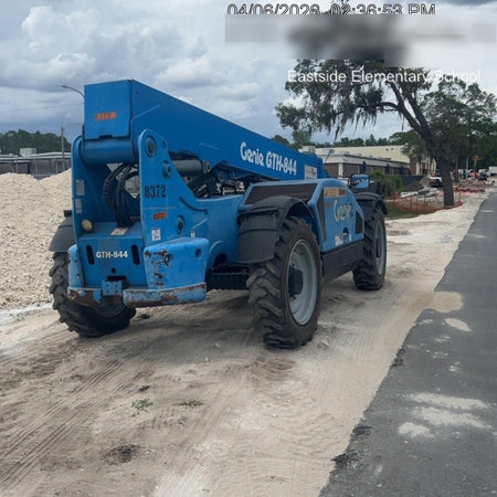 2018 Genie GTH-844 Genie GTH-844D w/Open ROPS, FF Tires, Work Light/Beacon, 60" Carriage and Forks