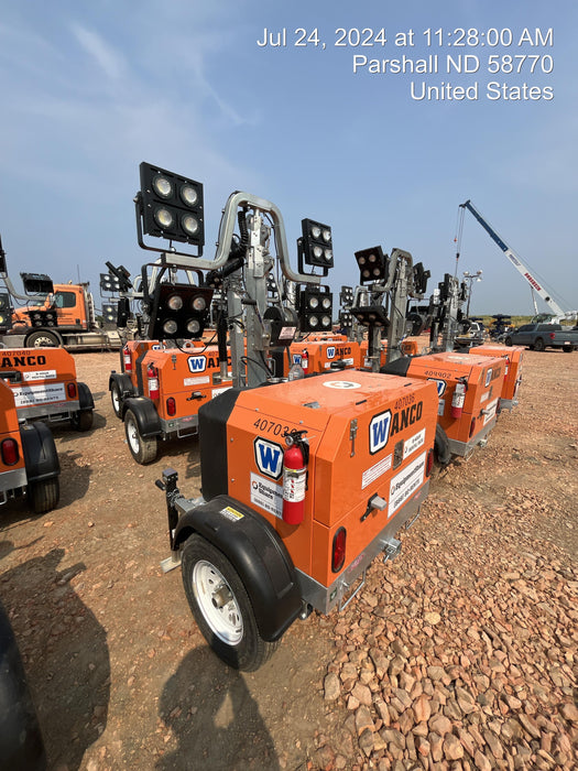 2024 Wanco WLTT-4MM4K Diesel, Deep Sea Controller, Shore Power Plug, Auto Start, (4) 350W LED Floodlights, 4kW Generator, 60 Gal Fuel Tank, 2" Ball, T3