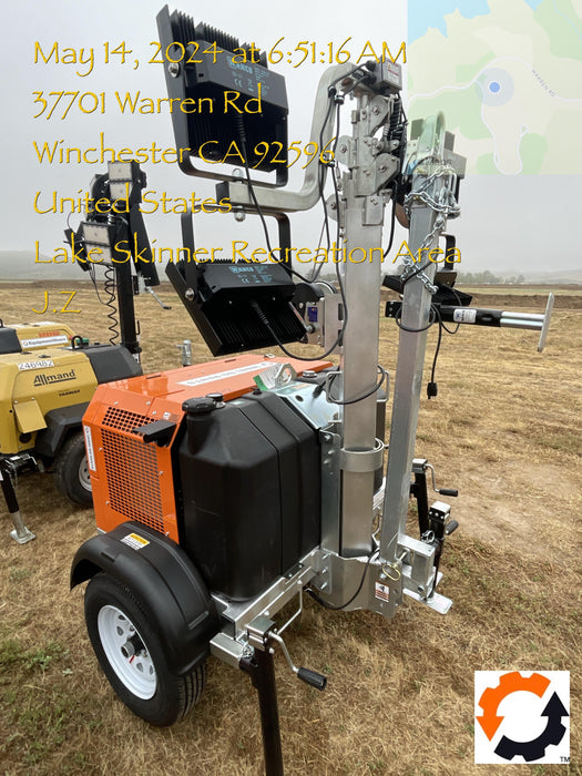 2024 Wanco WLTT-4MM4K Diesel, Deep Sea Controller, Shore Power Plug, Auto Start, (4) 350W LED Floodlights, 4kW Generator, 60 Gal Fuel Tank, 2" Ball, T3