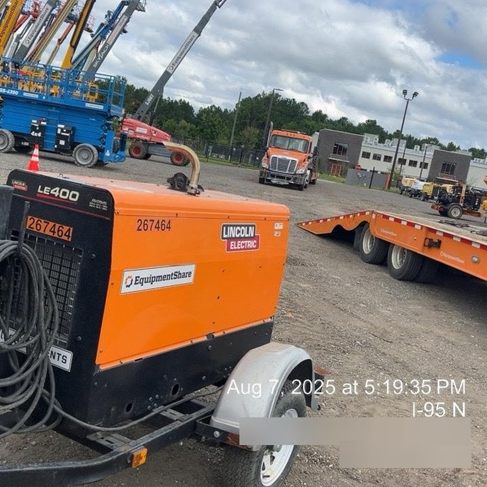 2022 Lincoln Electric LE400 Kubota V1505, Trlr, Cable Rack, Light Kit, ES Decals, T3