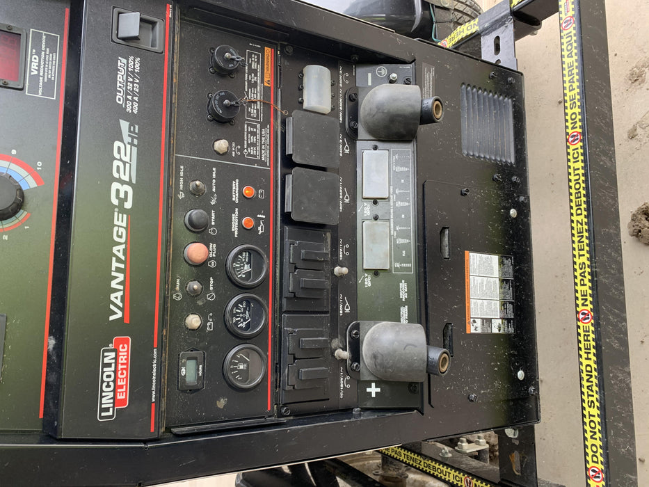 2020 Lincoln Electric Vantage 322 Welder Ready-Pak 3, w/ GPS & Decals (includes trailer, cable rack, fender light kit)