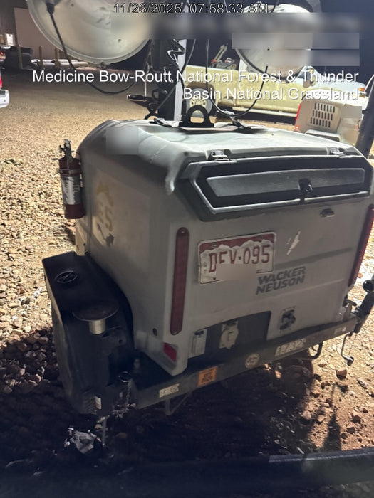 Wacker Neuson LTV6K-MH Wacker Neuson LTV6K Mobile Light Tower w/Fuel Level Sensor Installed