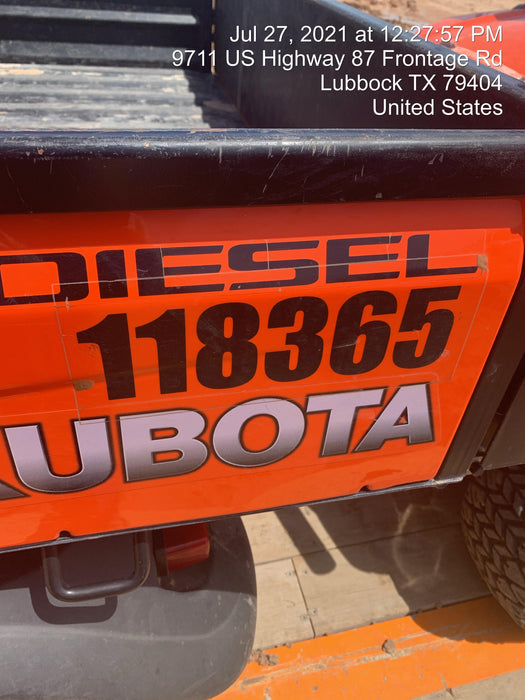 2020 Kubota RTV-X1140W-H Canopy, 4-Seater, Diesel, Windshield Acrylic Clear, LED Strobe, Backup Alarm