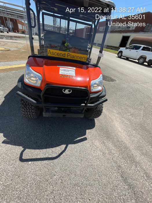 2022 Kubota RTV-X1140W-H Plastic Canopy, Windshield Acrylic Clear, LED Strobe Light, Wire Harness Kit, Back up Alarm