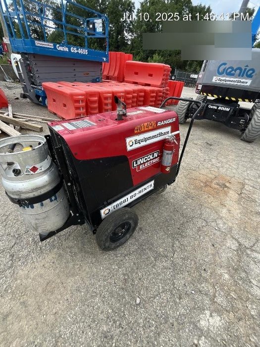 2024 Lincoln Electric Ranger 305 LPG Ranger 305 LPG, Undercarriage, Tank Holder & Strap, 10kw AC Gen, 25hp Kohler LPG Eng