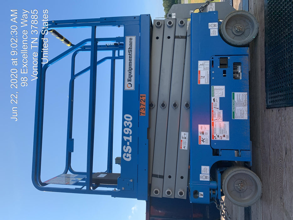 2020 Genie GS-1930 Fixed rails with chain entry gate - Pre A92.20