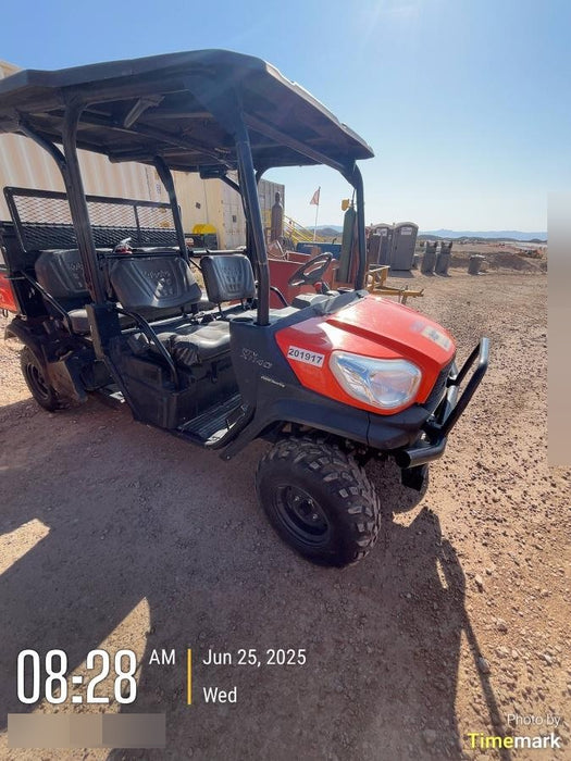 2022 Kubota RTV-X1140W-H Plastic Canopy, Windshield Acrylic Clear, LED Strobe Light, Wire Harness Kit, Back up Alarm