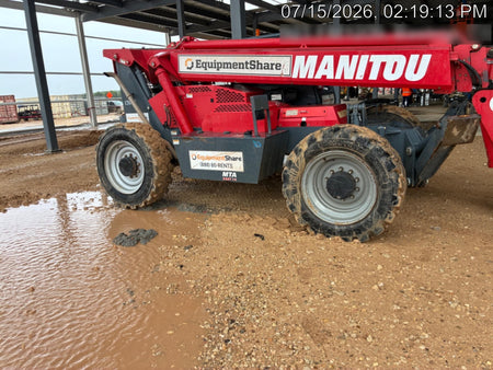 2018 Manitou MTA10055 MTA10055 - 74 HP T4, Canopy, Worklights/Strobe, Beacon, 66" Carriage, 60" Forks, Solid Tires, Lift Hook, Aux Hydraulics