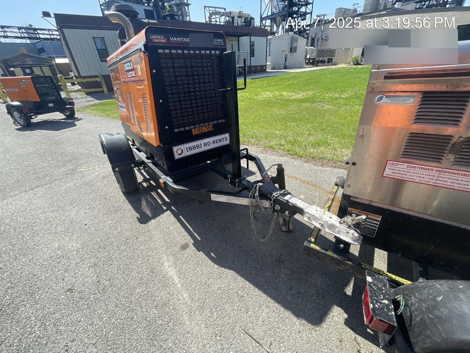2021 Lincoln Electric Vantage 549X Ready Pak 3, ORANGE (includes trailer, cable rack, fender light kit)