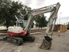 2019 Takeuchi TB290 Cab/Heat/AC Rubber tracks, Dozer blade, Travel alarm, Auxiliary hydraulics Manual QC, Hydraulic thumb, 18", 24", and 36" Buckets