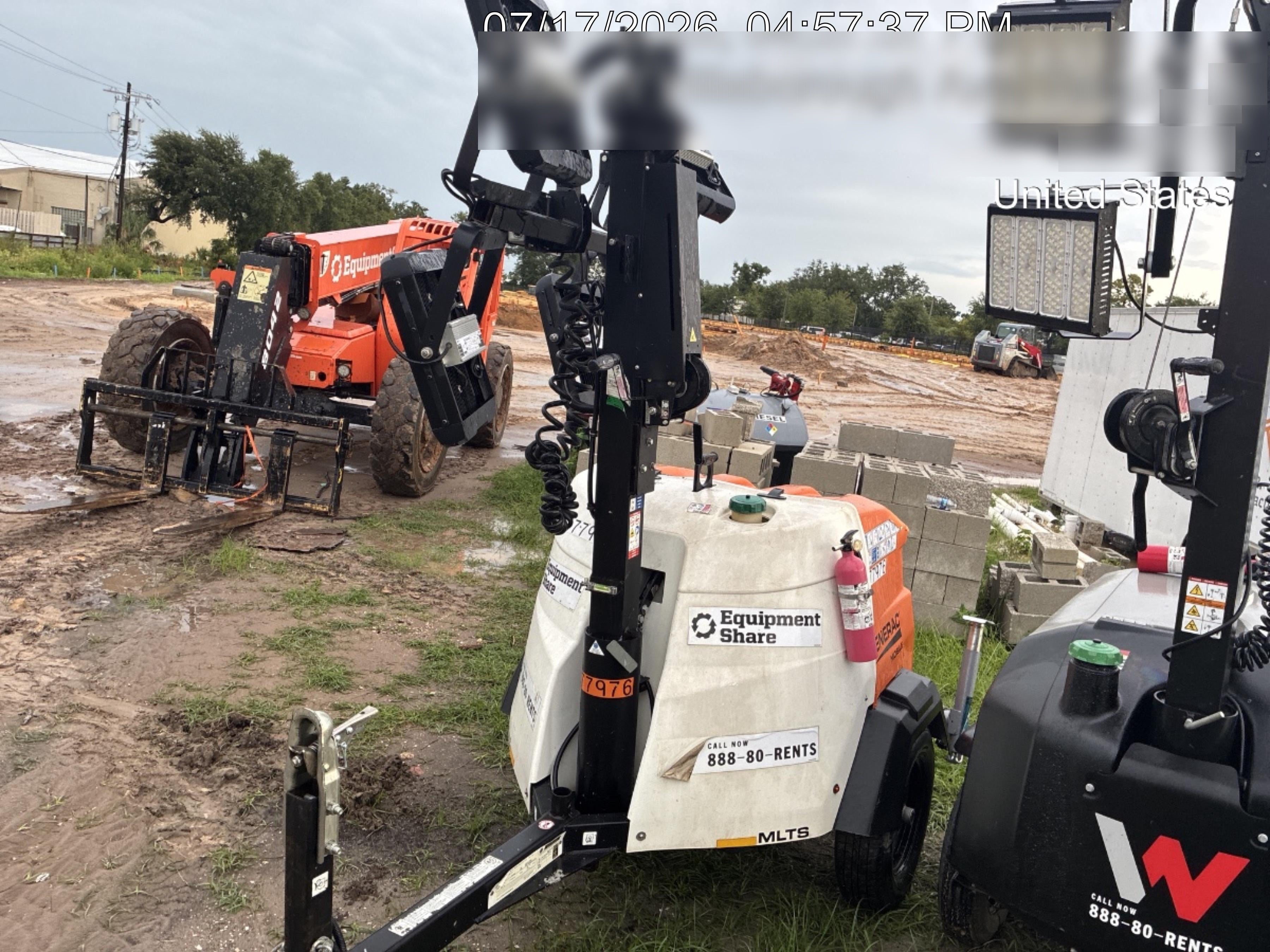 2023 Generac MLT2 Diesel, Flex Switch 120V Input, Powerzone Controller, 
(4) 320W LED Lights, 4kW Generator, 39.9 Gal Fuel Tank, 2" Ball, T3