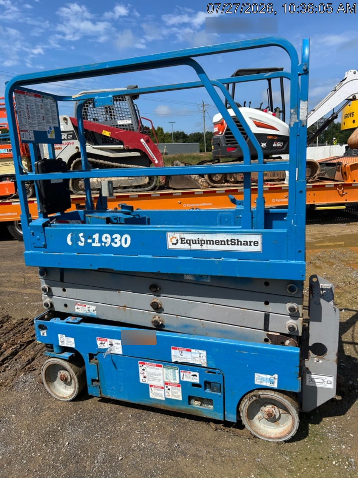 2019 Genie GS-1930 Fixed rails with chain Entry