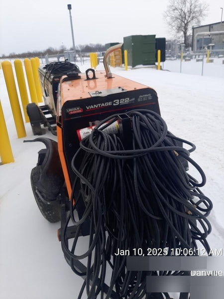 2021 Lincoln Electric Vantage 322 Vantage 322 Ready Pak 3 w/ Decals, ORANGE (includes trailer, cable rack, fender light kit) NO Telematics