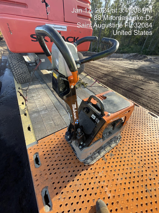 2023 Multiquip MV308GH Honda GX270, 18" Plate, Tachometer