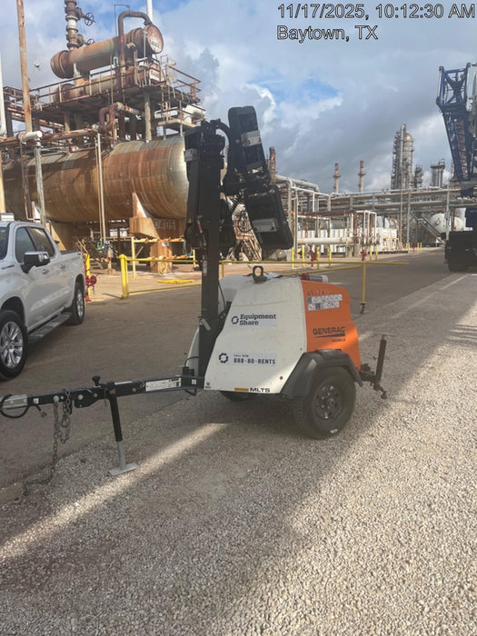 2025 Generac MLTS-4 Diesel, Mitsubishi L2E, 7.1 hp @1800 rpm, Flex Switch 120V Input, Powerzone Controller, (4) 320W LED Lights, 4kW Generator, 39.9 Gal Fuel Tank, 2" Ball, ES Decals