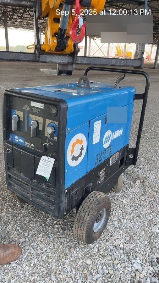 2019 Miller Electric BOBCAT 250 Gas, RUNNING W/NVR FLAT G/LP BC/TB (Part #'s 907500001, 300914)