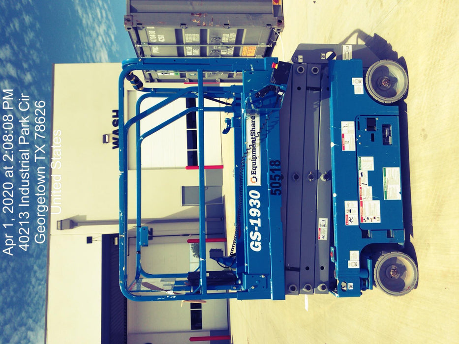 2019 Genie GS-1930 Fixed Rails with Chain Entry