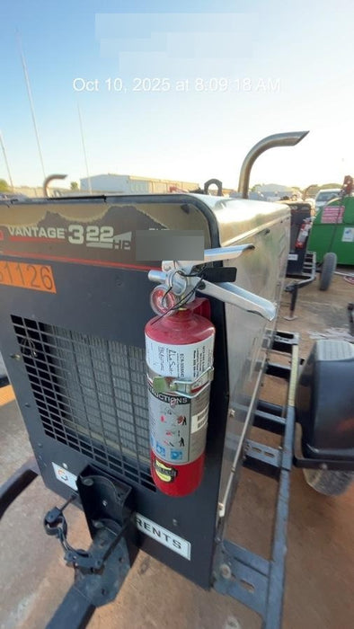 2019 Lincoln Electric Vantage 322 Welder Ready-Pak 3, Two wheel trailer, Fender and Light kit, Cable Rack