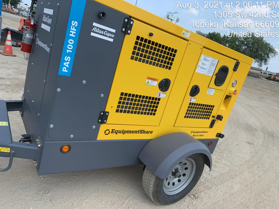 2021 ATLAS COPCO PAS 100 HF CS Enclosed