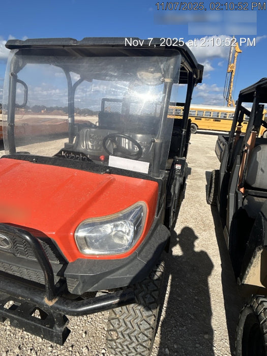 2022 Kubota RTV-X1140W-H Plastic Canopy, Windshield Acrylic Clear, LED Strobe Light, Wire Harness Kit, Back up Alarm
