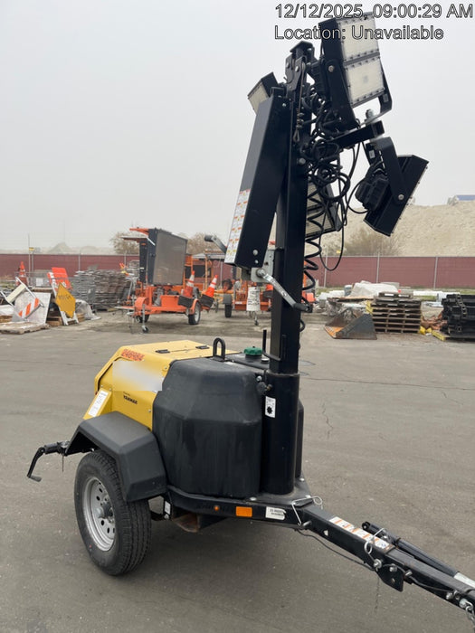 2022 Allmand NLV3GR (4) LED Light Fixture 350W, 23' Vertical Mast, 3kW Prime, Towable, ES Decals, T3