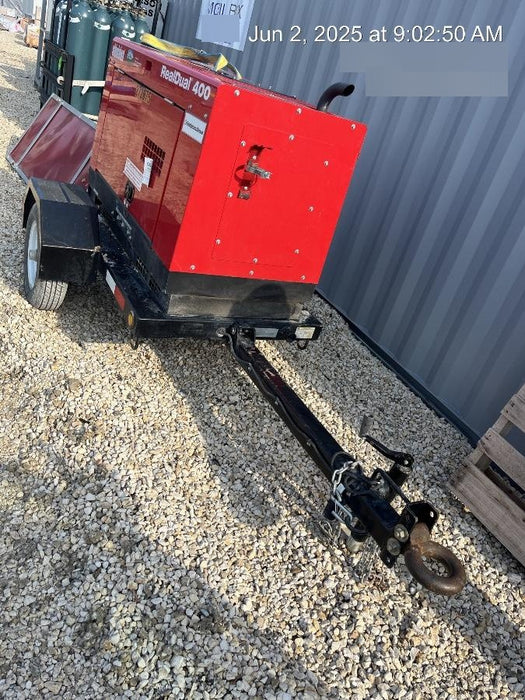 2022 Shindaiwa DGW400MDL Kubota D902 Engine, 23 HP, Dual Op Welder, Wire, Arc, Droop Stick, Tig, and CC Stick Functionality, Simulphase, 3 Phase and 1 Phase Gen Output, Single Axle NB Trlr, Slr Trckl Chrg 12V 12W, Fire Ext