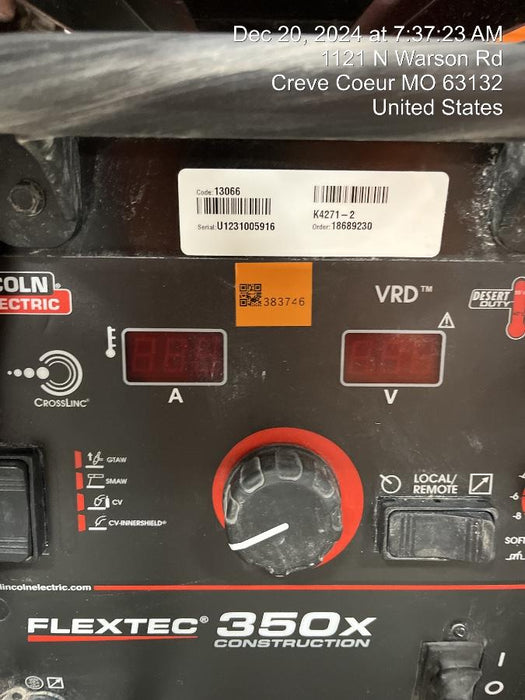 2024 LINCOLN ELECTRIC FLEXTEC 350X