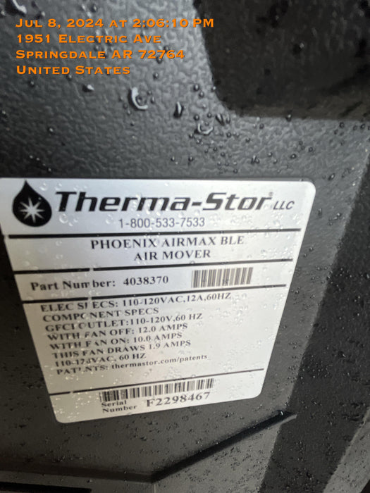 2022 PHOENIX AirMAX Radial Air Mover