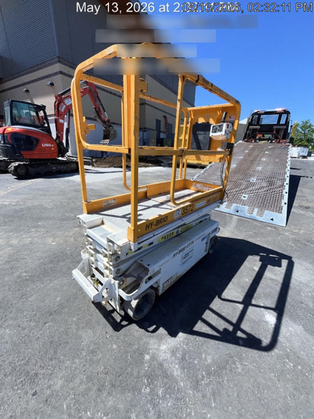 Custom Equipment HB-1430 Hy-Brid Scissor Lift
Platform capacity up to 670 lbs
Working height up to 20 ft
Weighs under 1,700 lbs
Non-marking wheels