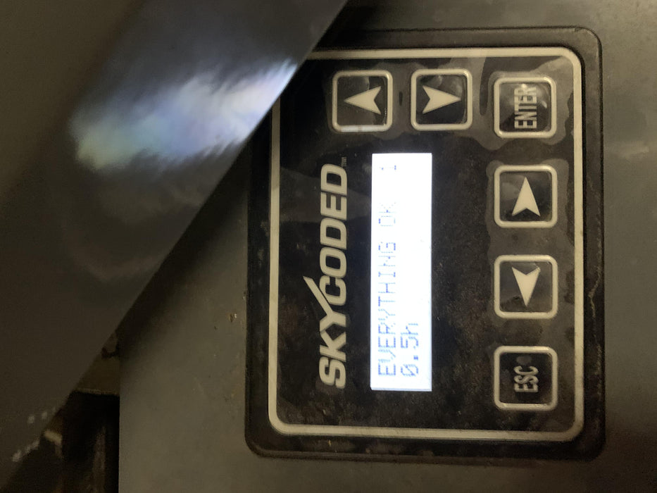 2020 Skyjack SJIII-3220 Solid NM Tires, Half height spring hinged entry gate, Dual Beacons, 6' Powered Extension Deck