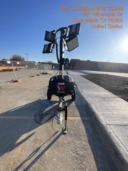 2024 Wacker Neuson LTT4 Diesel, Kohler KDW702, Deep Sea Controller, Auto Start, LED 320W, Bypass Outlet, T3