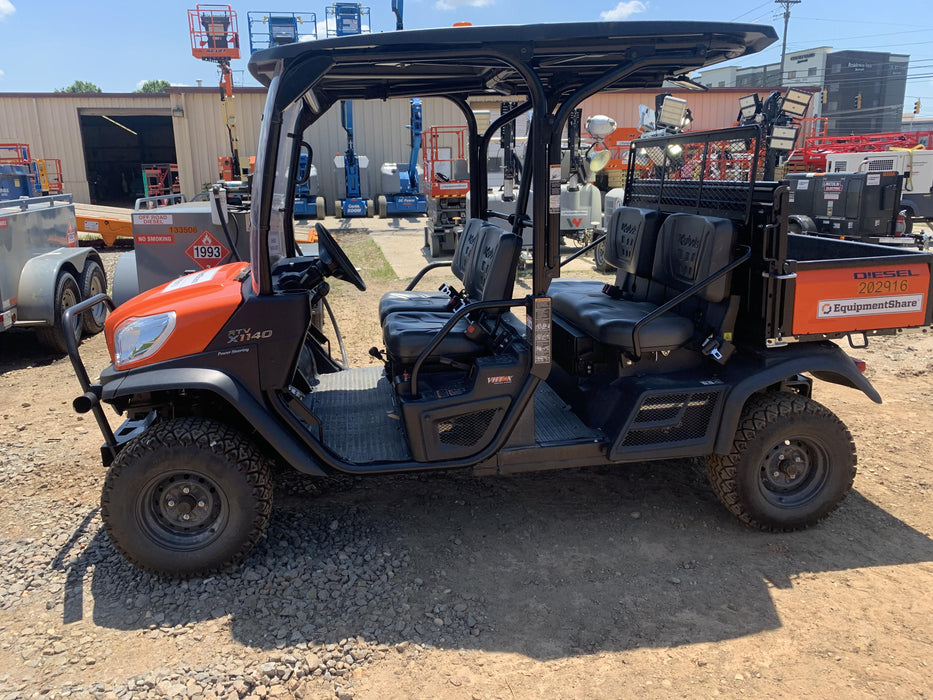 2022 Kubota RTV-X1140W-H Plastic Canopy, Windshield Acrylic Clear, LED Strobe Light, Wire Harness Kit, Back up Alarm