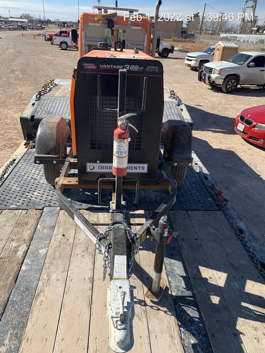 2021 Lincoln Electric Vantage 322 Vantage 322 Ready Pak 3 w/ Telematics & Decals, ORANGE (includes trailer, cable rack, fender light kit)