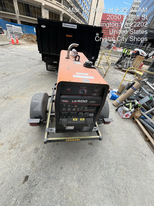 2022 Lincoln Electric LE400 Kubota V1505, Trlr, Cable Rack, Light Kit, ES Decals, T3