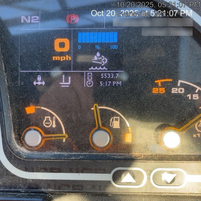 2019 JCB 512-56 Cab/Heat/Air, 109 HP, Solid Tires, STD Worklight, Beacon, Aux Hydraulics, Lifting Eye, Back up Alarm w/66" Carriage/60" Forks