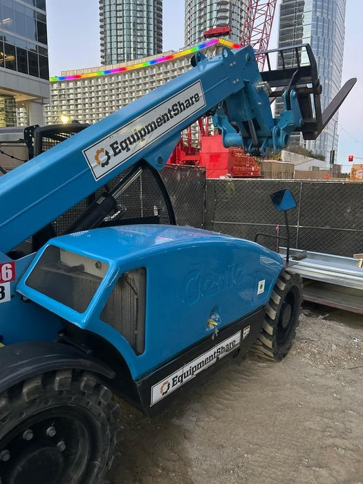 2019 Genie GTH-5519 Canopy, Solid RT Tires, LED Work Lights, Beacon 48" Carriage, 48" Forks