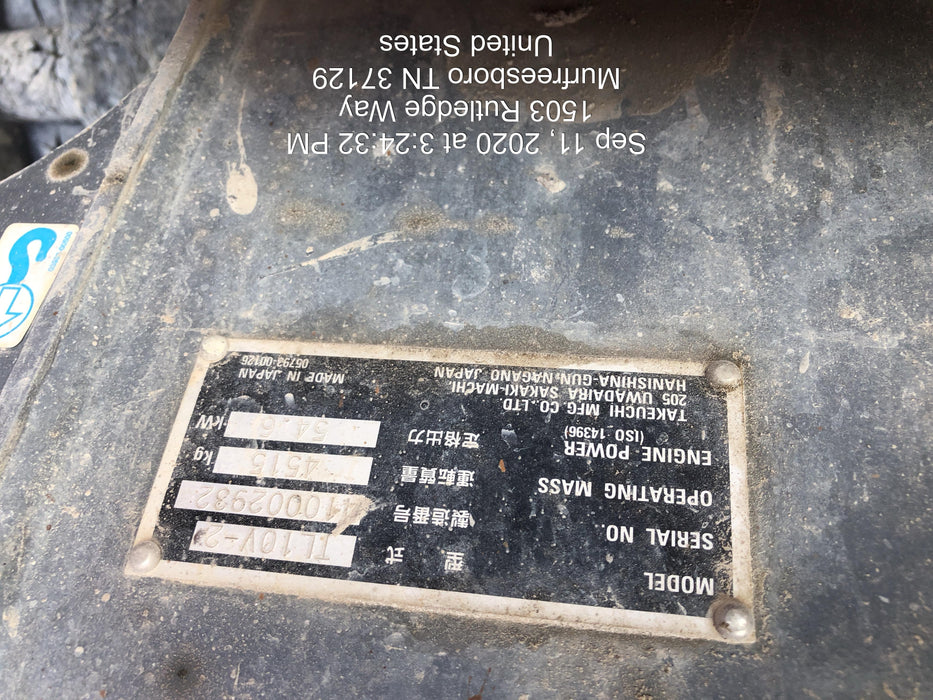 2019 TAKEUCHI TL10V2-R