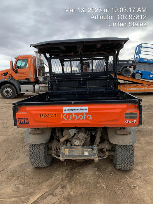 2021 Kubota RTV-X1140W-H Plastic Canopy, Windshield Acrylic Clear, LED Strobe Light, Wire Harness Kit, Back up Alarm