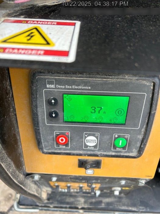 2021 Allmand NLV3GR (4) LED Light Fixture 350W, 23' Vertical Mast, 3kW Prime, Towable, Deep Sea L401, Leveling Jacks, Yanmar T4F 5.8hp