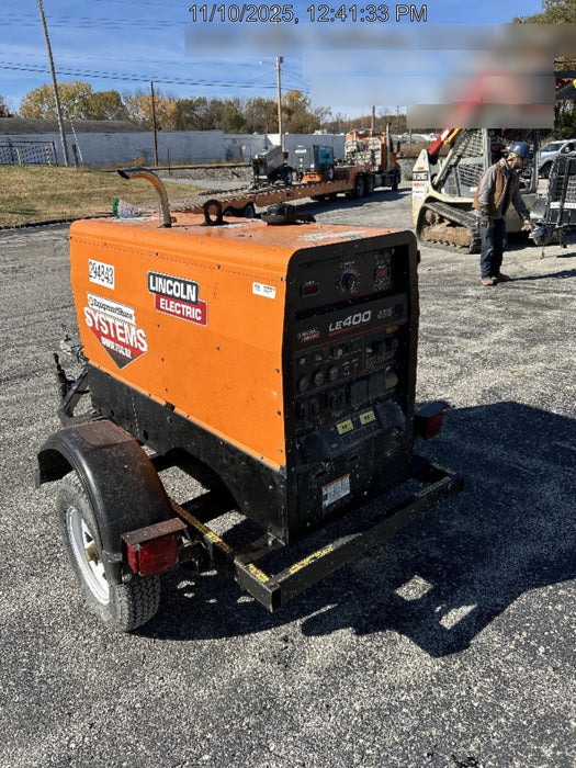 2023 Lincoln Electric LE400 Kubota V1505, Trlr, Cable Rack, Light Kit, ES Decals, T3