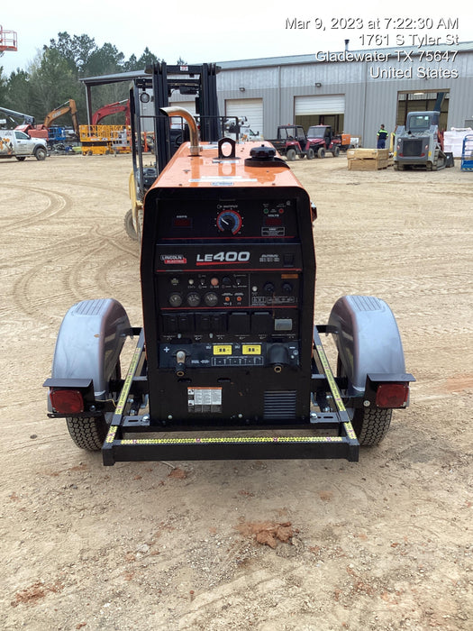 2022 Lincoln Electric LE400 Kubota V1505, Trlr, Cable Rack, Light Kit, ES Decals, T3