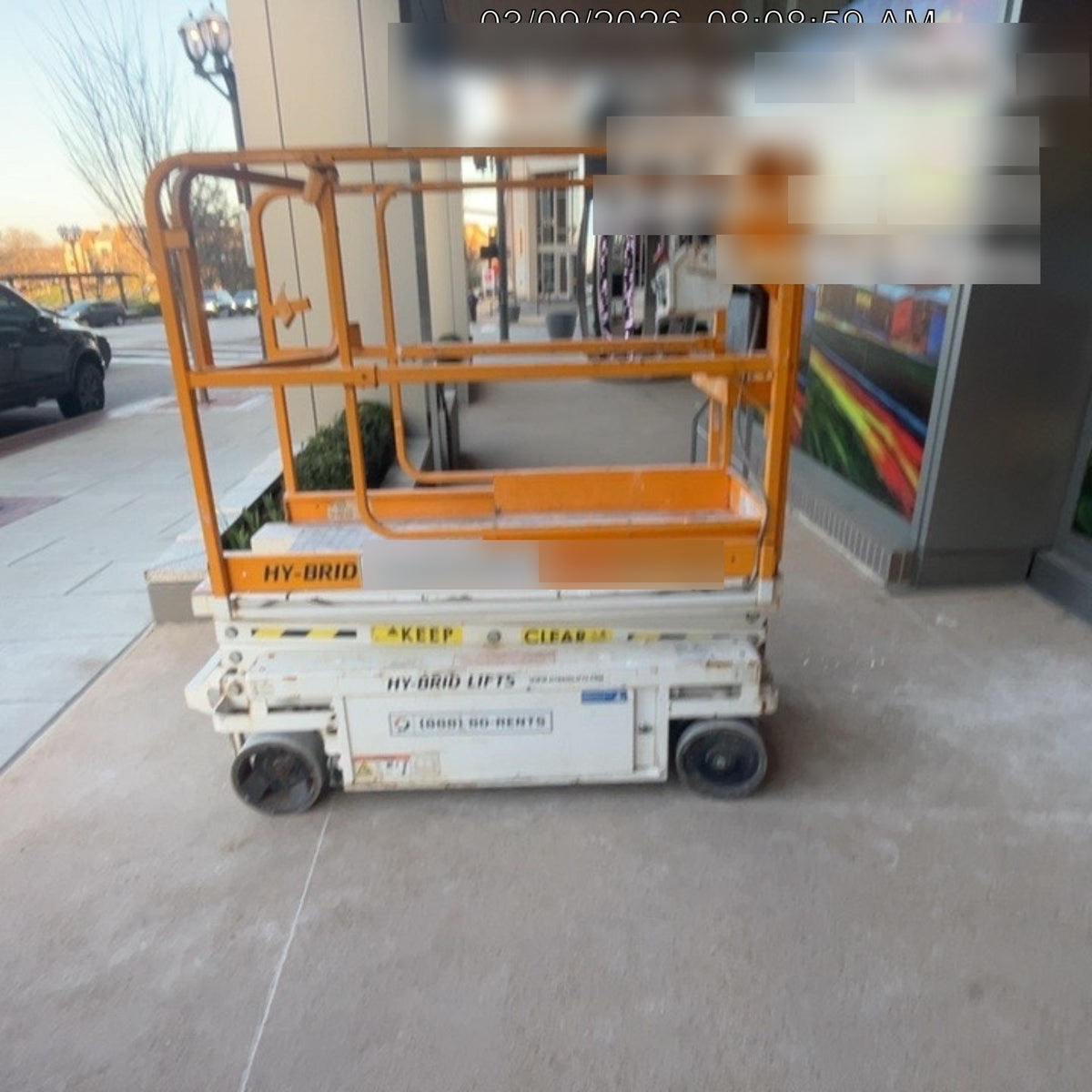 Custom Equipment HB-1430 Hy-Brid Scissor Lift
Platform capacity up to 670 lbs
Working height up to 20 ft
Weighs under 1,700 lbs
Non-marking wheels