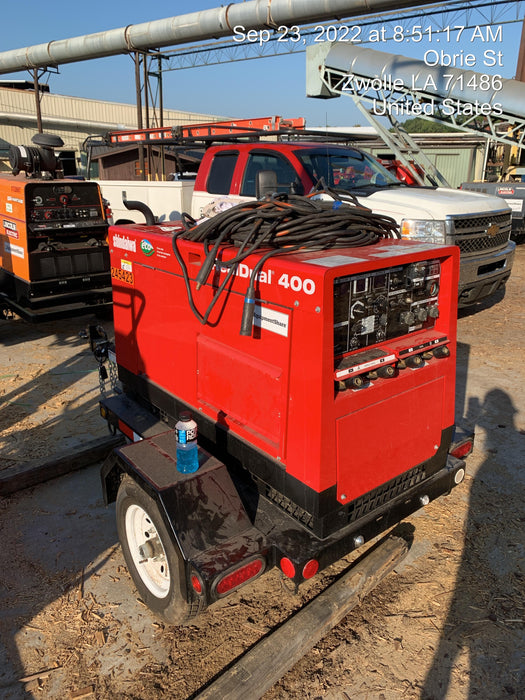 2022 Shindaiwa DGW400MDL Kubota D902 Engine, 23 HP, Dual Op Welder, Wire, Arc, Droop Stick, Tig, and CC Stick Functionality, Simulphase, 3 Phase and 1 Phase Gen Output, Single Axle NB Trlr, Slr Trckl Chrg 12V 12W, Fire Ext