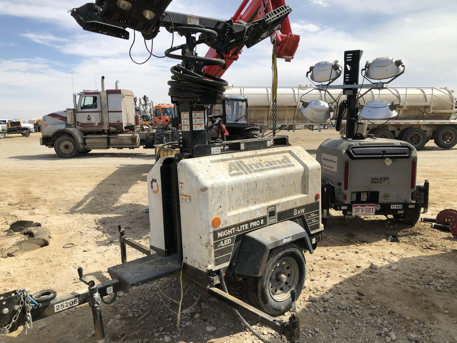 2019 Allmand Night-Lite Pro II Allmand Night-Lite Pro II Allmand Night-Lite Pro II 8 kW Light Tower w/Kubota Engine, LED Light Package