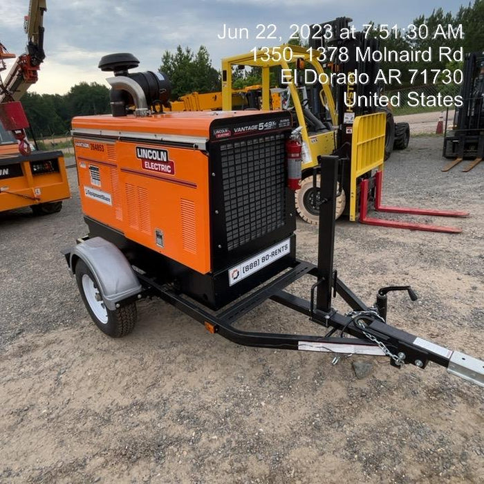 2022 Lincoln Electric Vantage 549X Crosslink Technology, Trailer Mounted, ES Decals, T3
