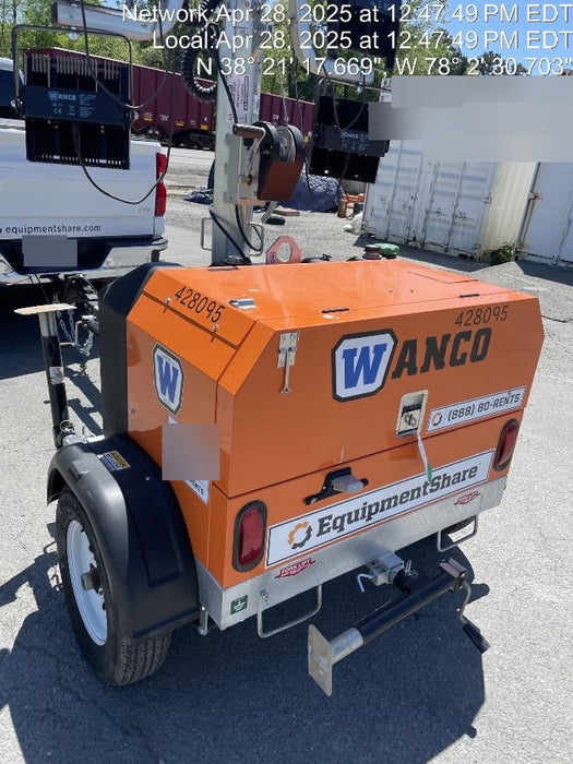 2024 Wanco WLTT-4MM4K Diesel, Deep Sea Controller, Shore Power Plug, Auto Start, (4) 350W LED Floodlights, 4kW Generator, 60 Gal Fuel Tank, 2" Ball, T3