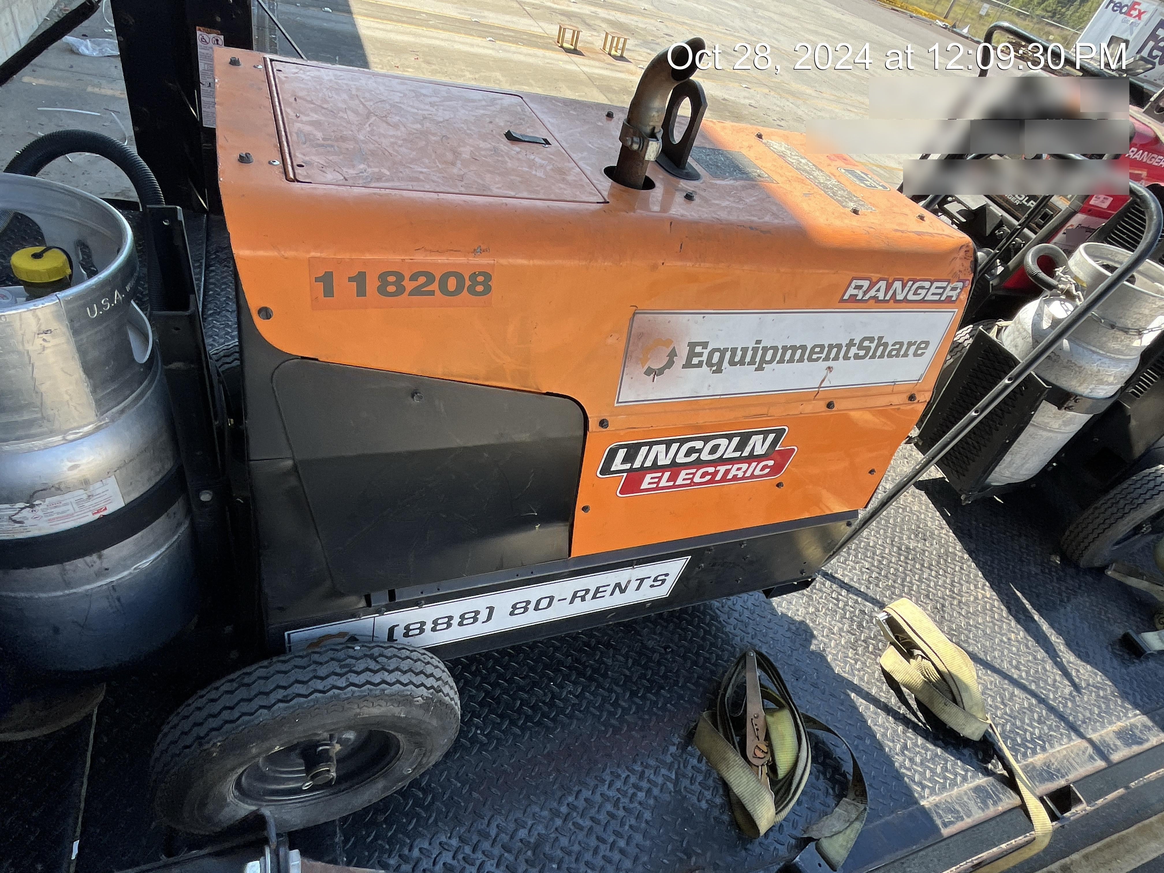 2020 Lincoln Electric Ranger 305 LPG Kohler Engine, One-Pak