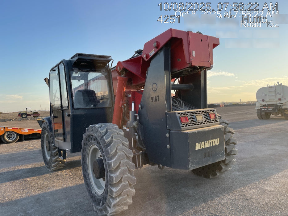 2018 Manitou MTA10055 Manitou MTA 10055 w/Cab/Heat/AC, Work Lights/Strobe, Aux Hyd, Solid Tires, Lift Hook, 66" Carriage, 60" Forks