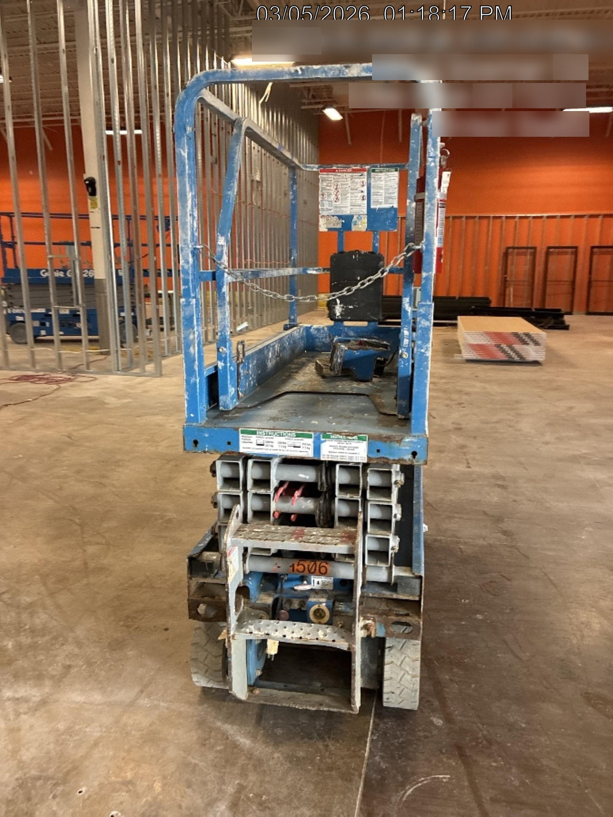 2019 Genie GS-1930 Fixed Rails with Chain Entry