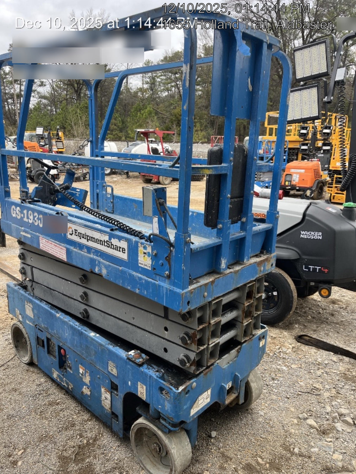 2019 Genie GS-1930 Fixed Rails with Chain Entry